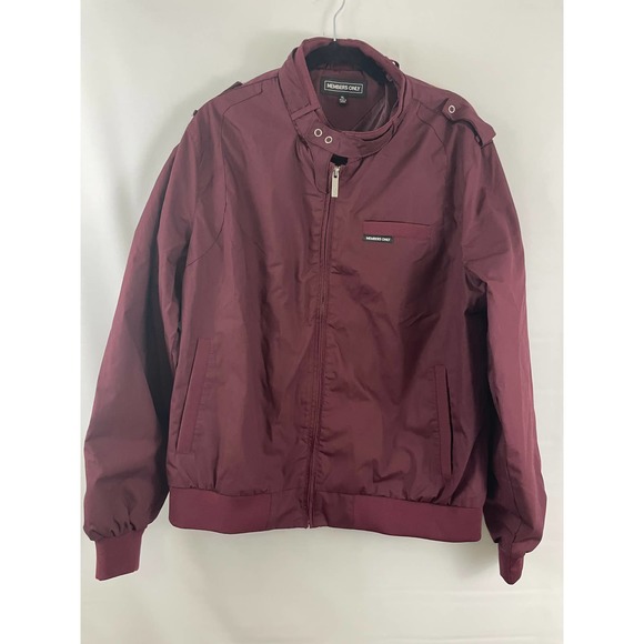 Members Only Other - Members Only Jacket Windbreaker Men's Vintage XL Maroon Red Full Zip 80s 90s